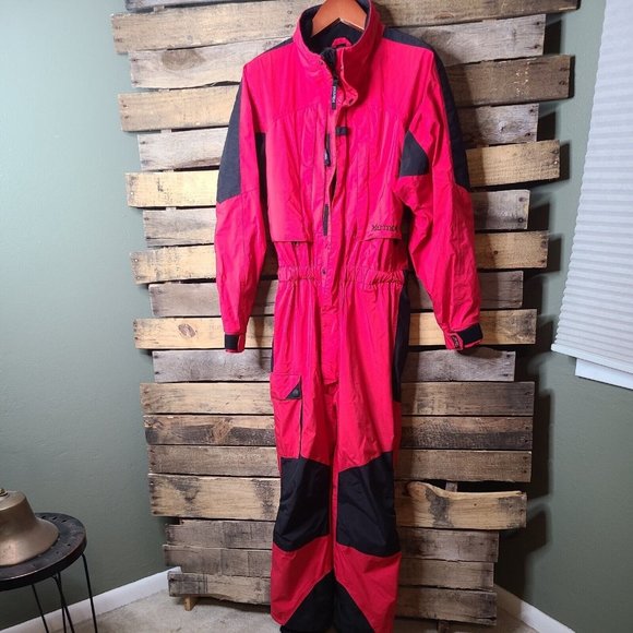 Marmot Other - Marmot GORE-TEX Winter Snowsuit Ski Snowboard Coveralls Red Black Size Medium
